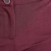 Pantalon ajusté taille basculée bordeaux femme