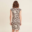 Robe ajustée courte marron femme