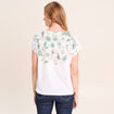 T-shirt col rond ecru femme