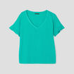 T-shirt manches courtes vert femme