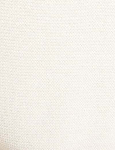 Pull confectionné en France ecru femme