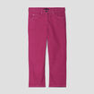 Pantacourt droit taille standard rose fushia femme