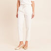 Pantalon jogpant taille haute blanc femme