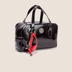 Sac en bandouli&egrave;re doubl&eacute; noir femme