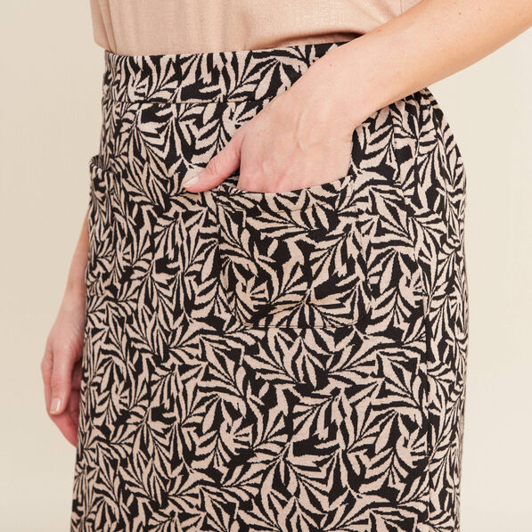 Jupe droite noir femme