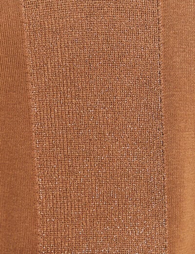 Pull manches longues beige femme