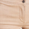 Jean coupe bootcut taille haute sable femme