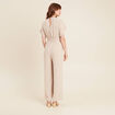 Combinaison col croisé gris clair femme