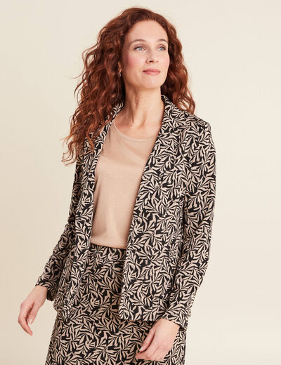 Veste esprit tailleur noir femme