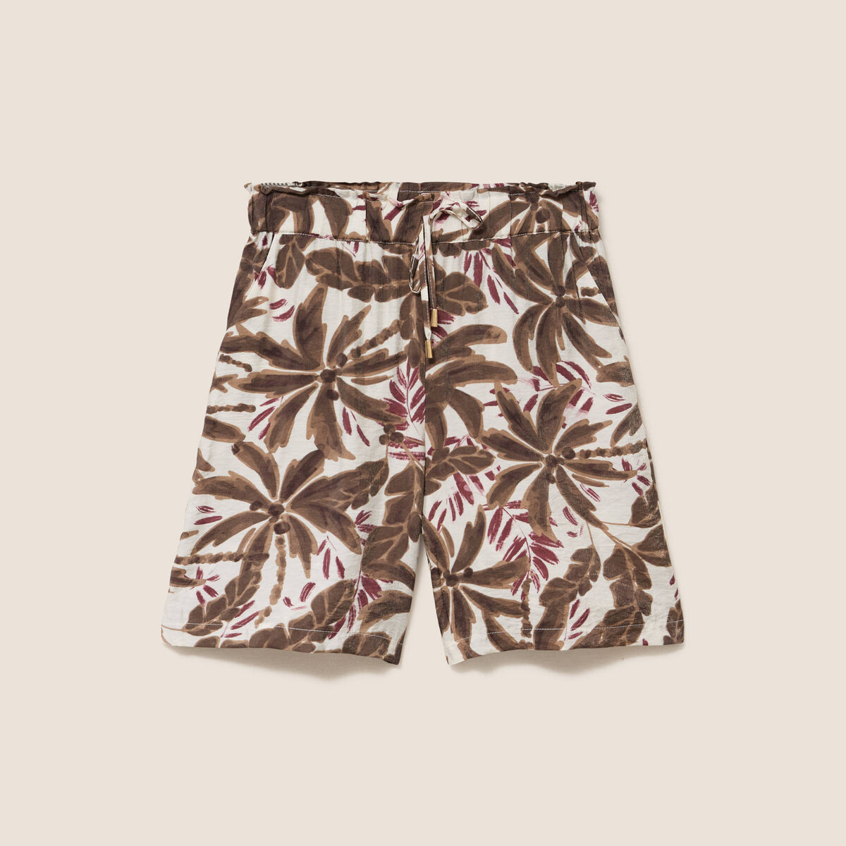 Bermuda marron femme