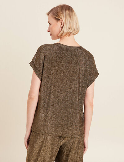 T-shirt manches courtes camel femme