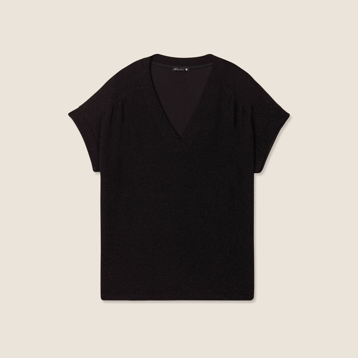T-shirt manches courtes noir femme