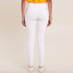 Jean magique ajusté taille standard blanc femme