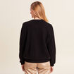 Gilet réversible manches longues noir femme