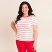 T-shirt manches courtes rose femme