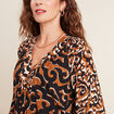 Blouse manches longues noir femme
