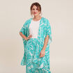 Kimono dos smock&eacute; vert &eacute;meraude femme