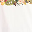 T-shirt col rond manches courtes ecru femme