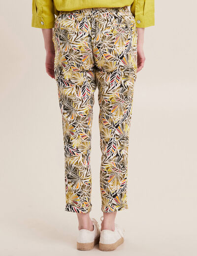 Pantalon à ceinture vert femme