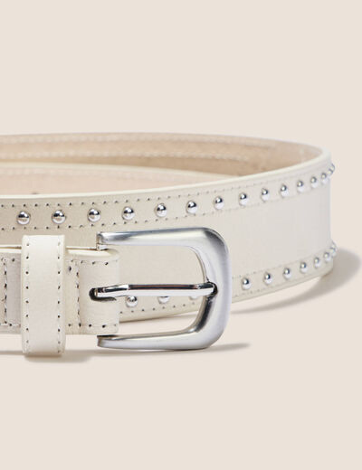 Ceinture large ivoire femme