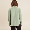 Chemise manches longues vert clair femme