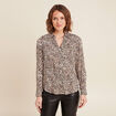 Chemise manches longues noir femme