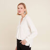 T-shirt manches longues blanc femme