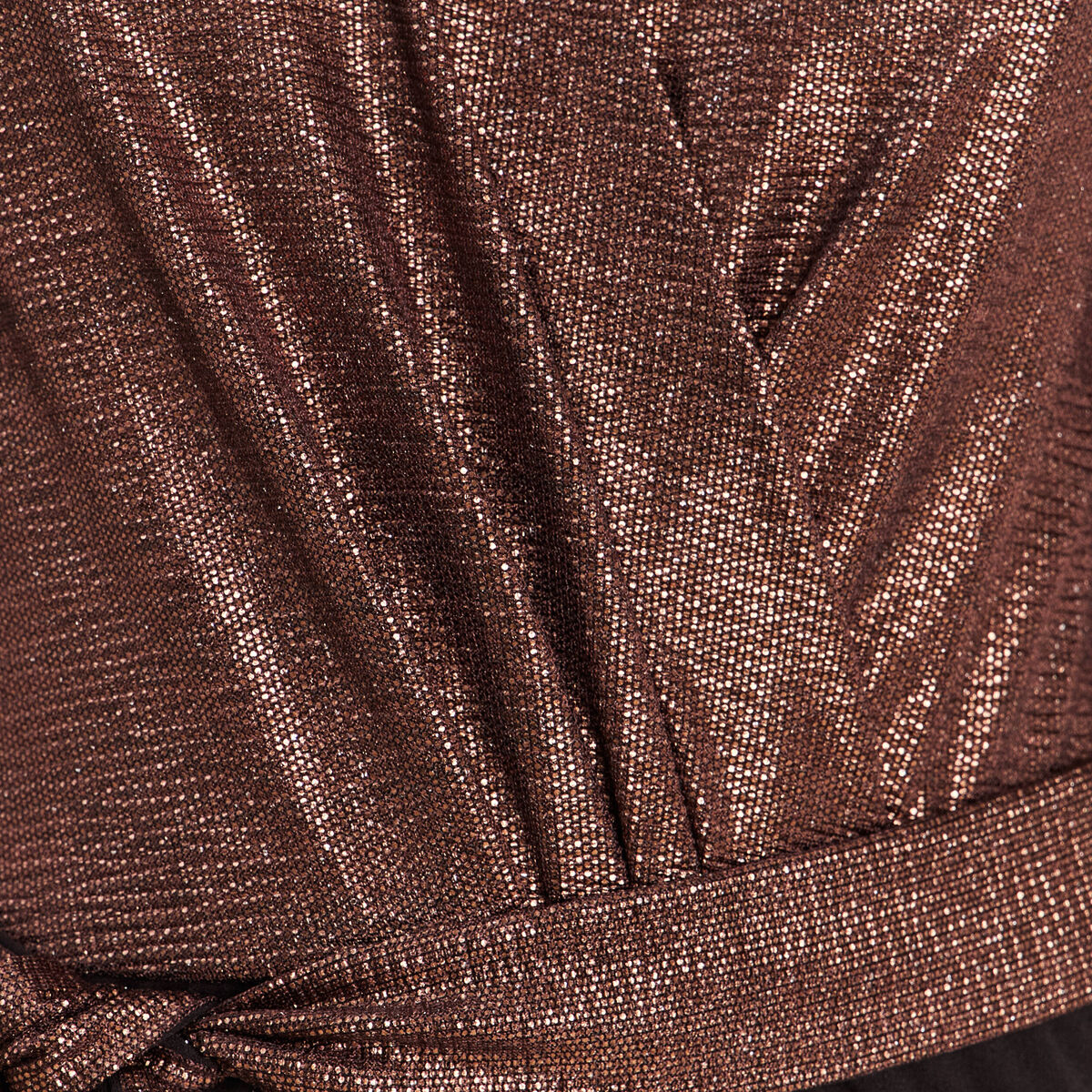 Combinaison pantalon droite marron cognac femme