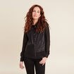 Chemise manches longues noir femme