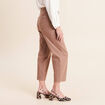 Pantalon magique Le L&eacute;ger coupe barrel taupe femme