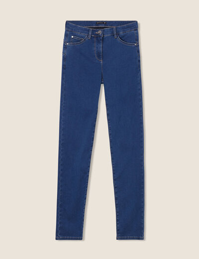 Jeans léger taille standard long denim double stone femme