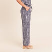 Pantalon large taille haute blanc femme
