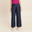 Pantalon denim brut femme