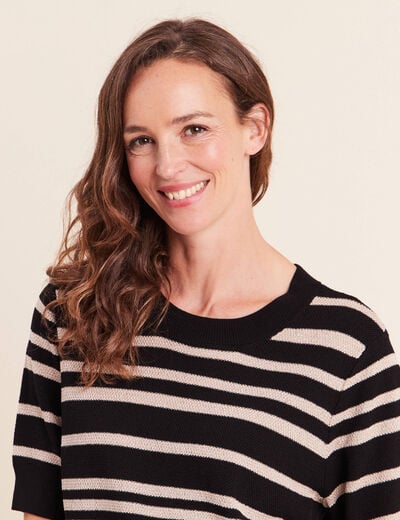 Pull noir femme