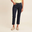 Jean coupe droite 7/8&egrave;me denim brut femme