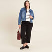 Blouson en jean denim double stone femme
