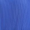Robe longue &eacute;vas&eacute;e pliss&eacute;e sans manches bleu fonc&eacute; femme