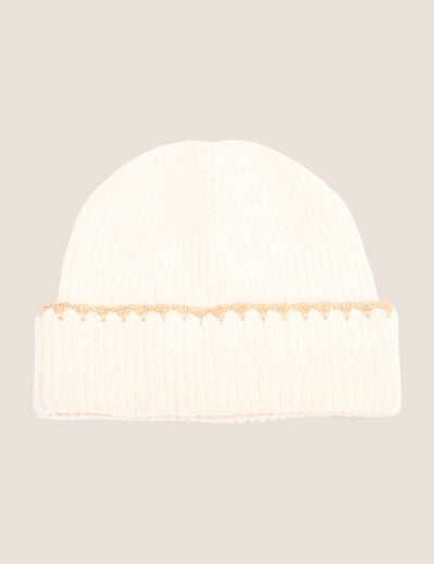 Bonnet ecru femme