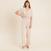Combinaison col croisé gris clair femme