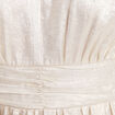 Robe longue &eacute;vas&eacute;e m&eacute;tallis&eacute;e couleur or femme