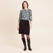 T-shirt manches 3/4 vert femme
