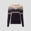 Pull manches longues noir femme