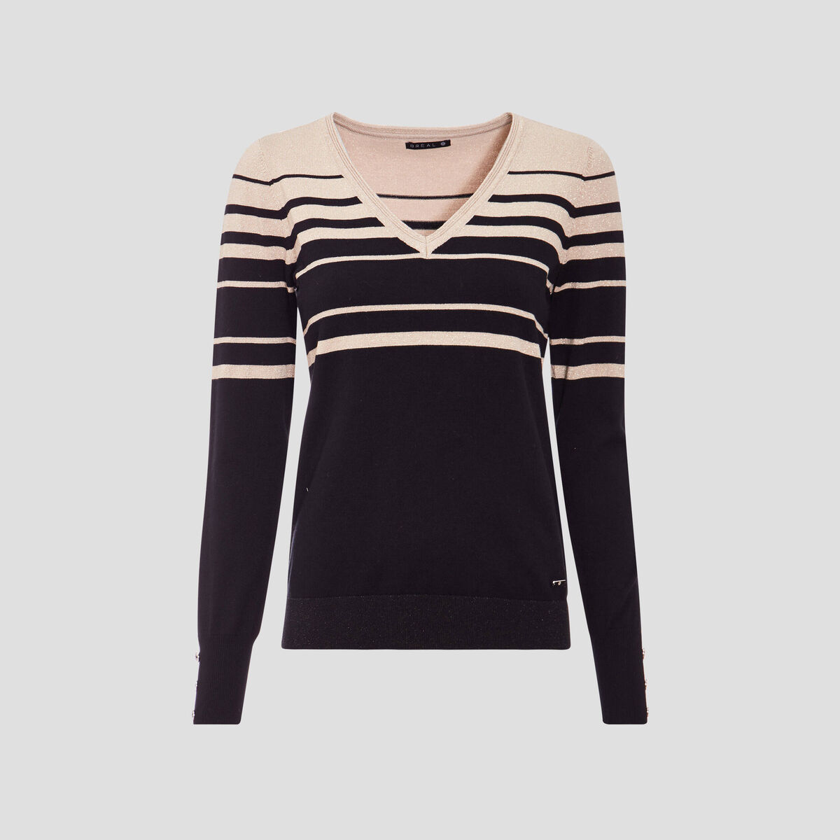 Pull manches longues noir femme