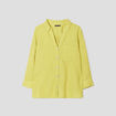 Chemise manches 3/4 vert anis femme