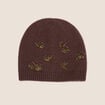 Bonnet marron fonc&eacute; femme