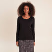 T-shirt manches longues noir femme