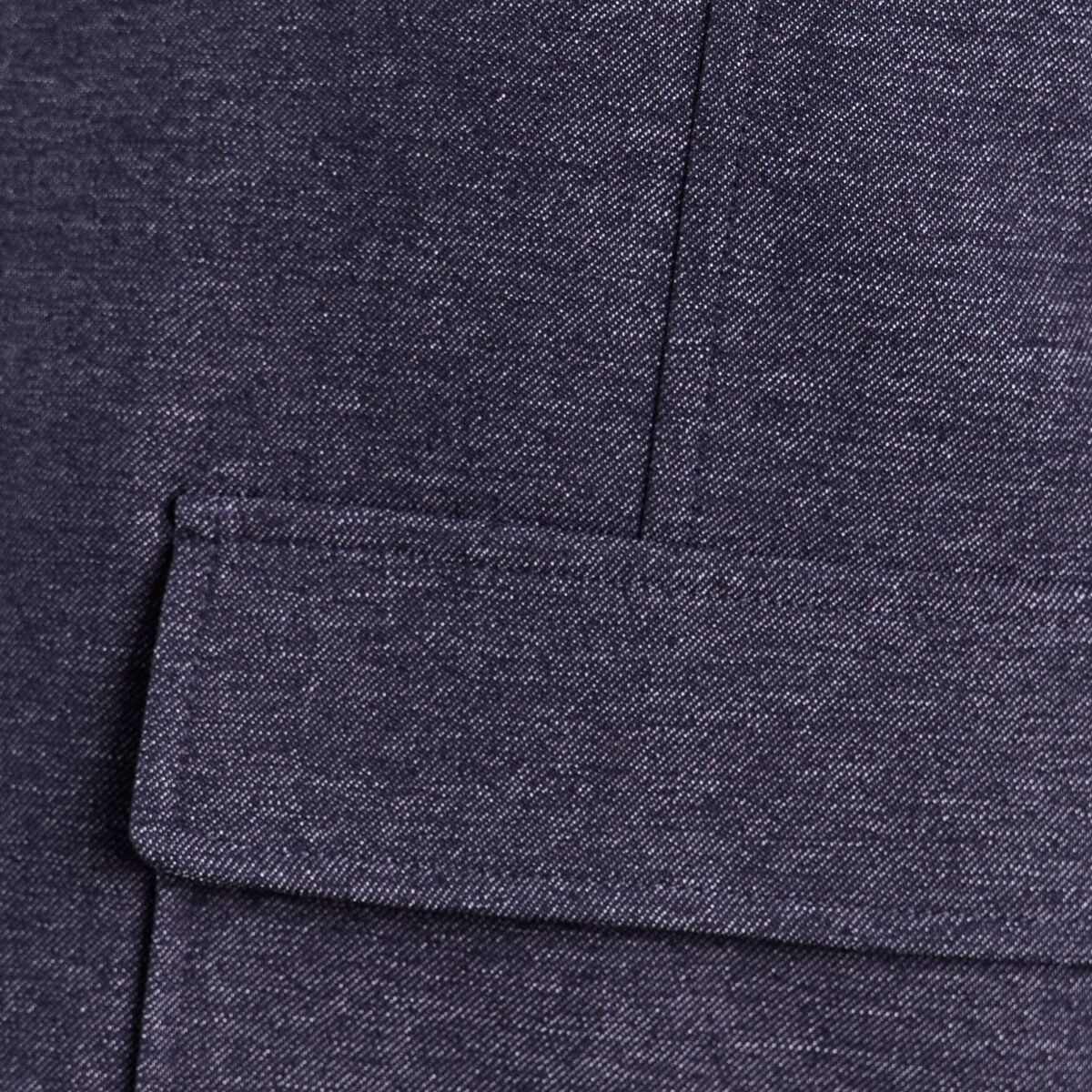 Veste courte droite en jean doubl&eacute;e denim brut femme
