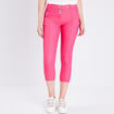 Pantacourt taille standard rose framboise femme
