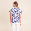 T-shirt manches courtes bleu femme