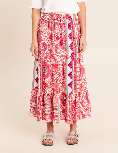 Jupe taille standard rose femme